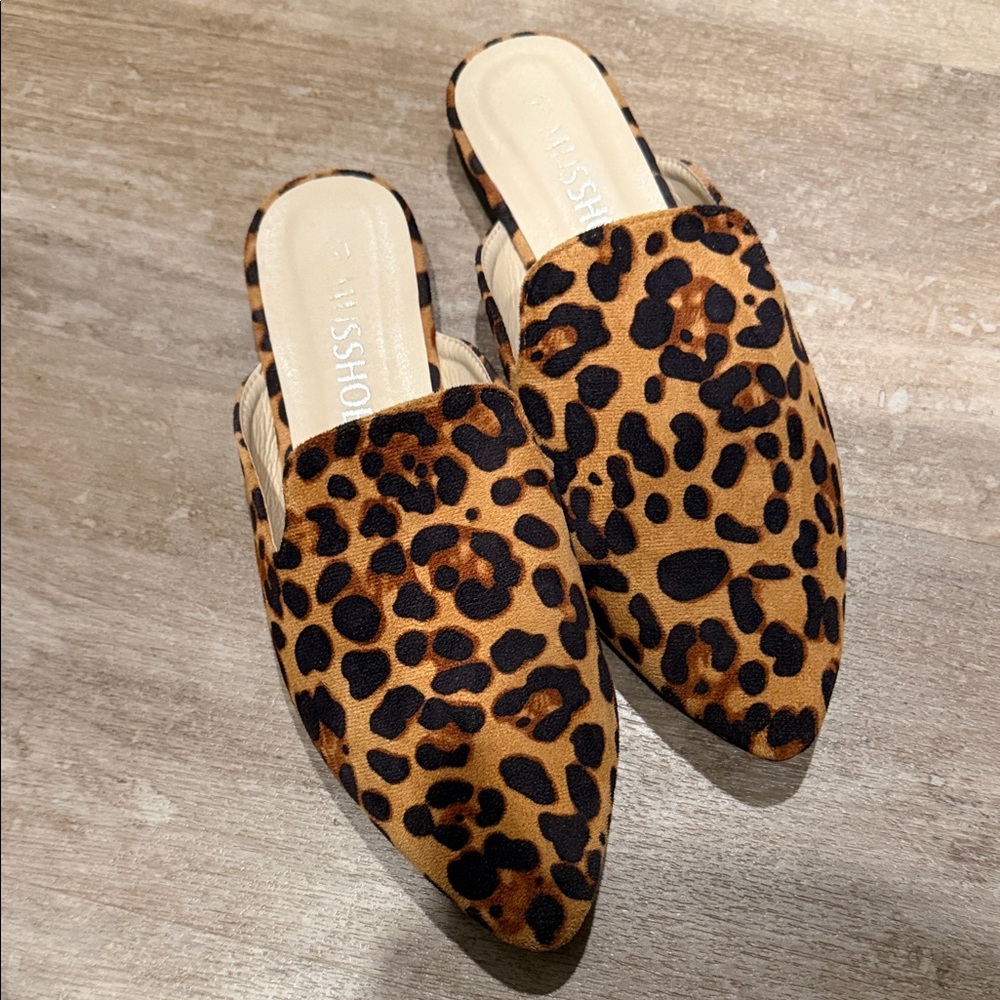 Leopard Print Women's Mules